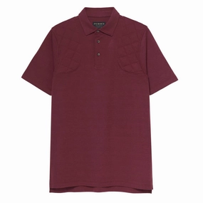 James Purdey Padded Sporting Polo Shirt Audley Red mens t-shirts outlet