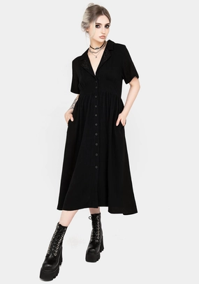Jasmine Embroidered Midi Shirt Dress Dresses Womens - women's dresses clearance