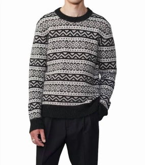 Jason Sweater In Antracite Grey Melange knit sweaters cheap