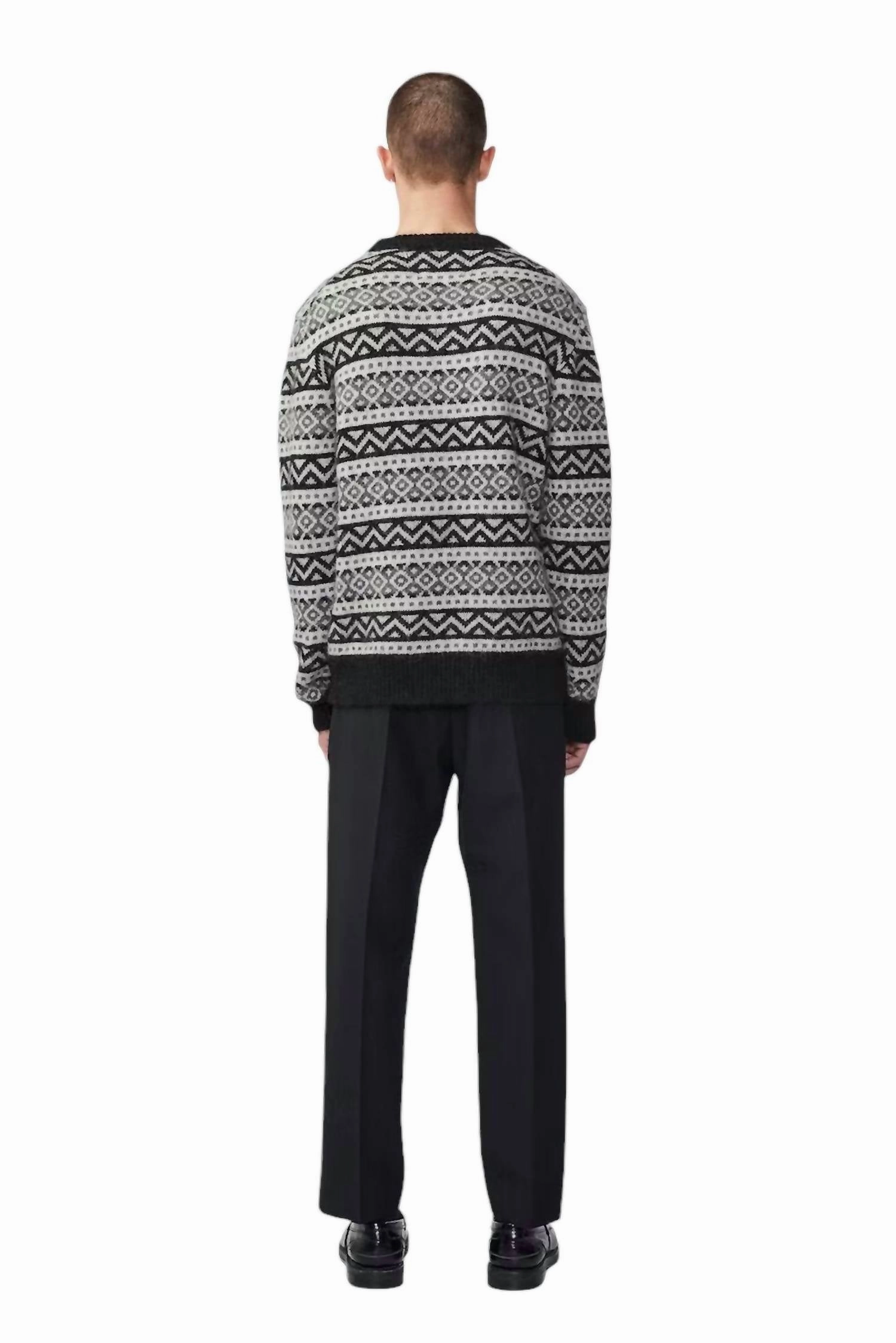 Jason Sweater In Antracite Grey Melange