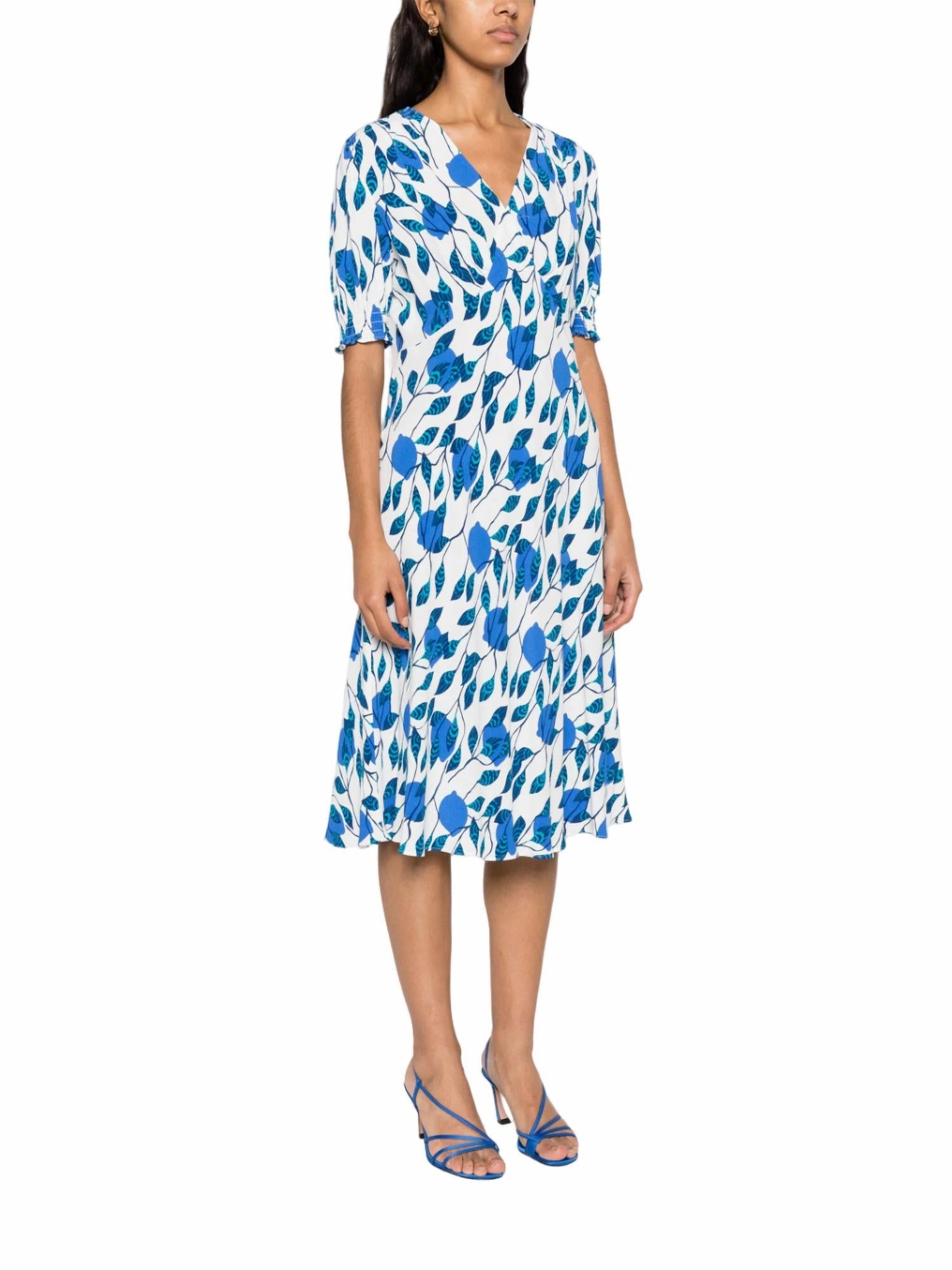 Jemma Dress In Lantern Leaves