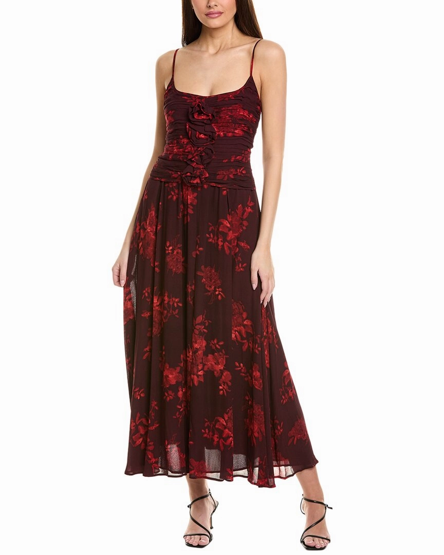 JL LUXE Ruched Bodice Maxi Dress