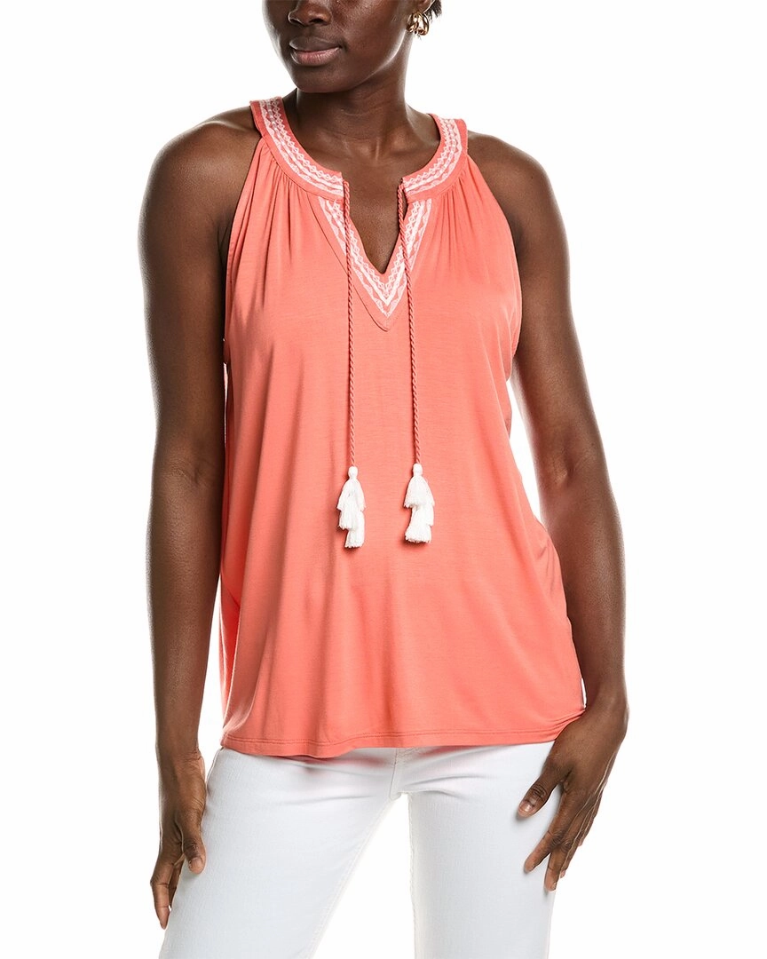 Jones New York Embroidered Halter Top