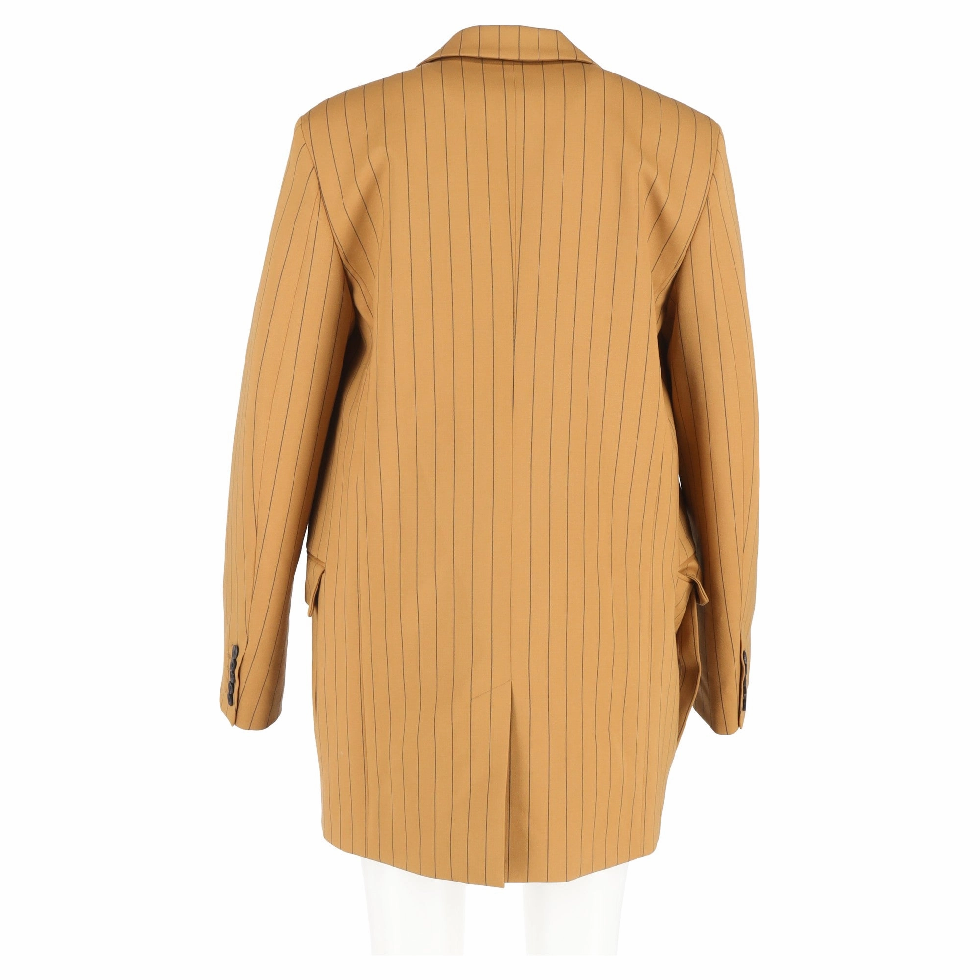 Joseph Jules Striped Open Blazer in Brown Wool