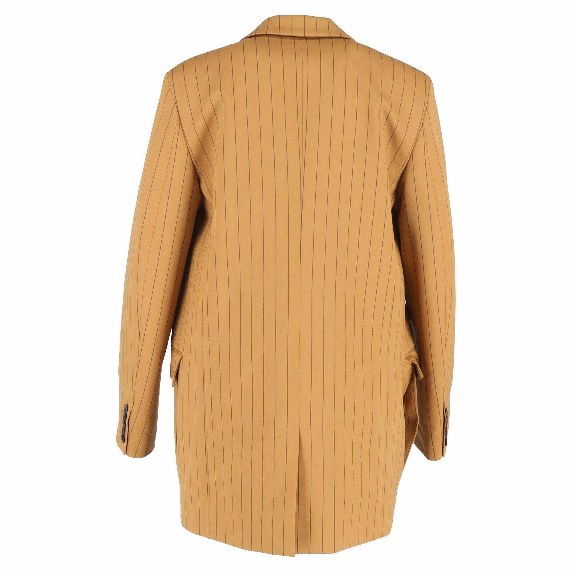 Joseph Jules Striped Open Blazer in Brown Wool
