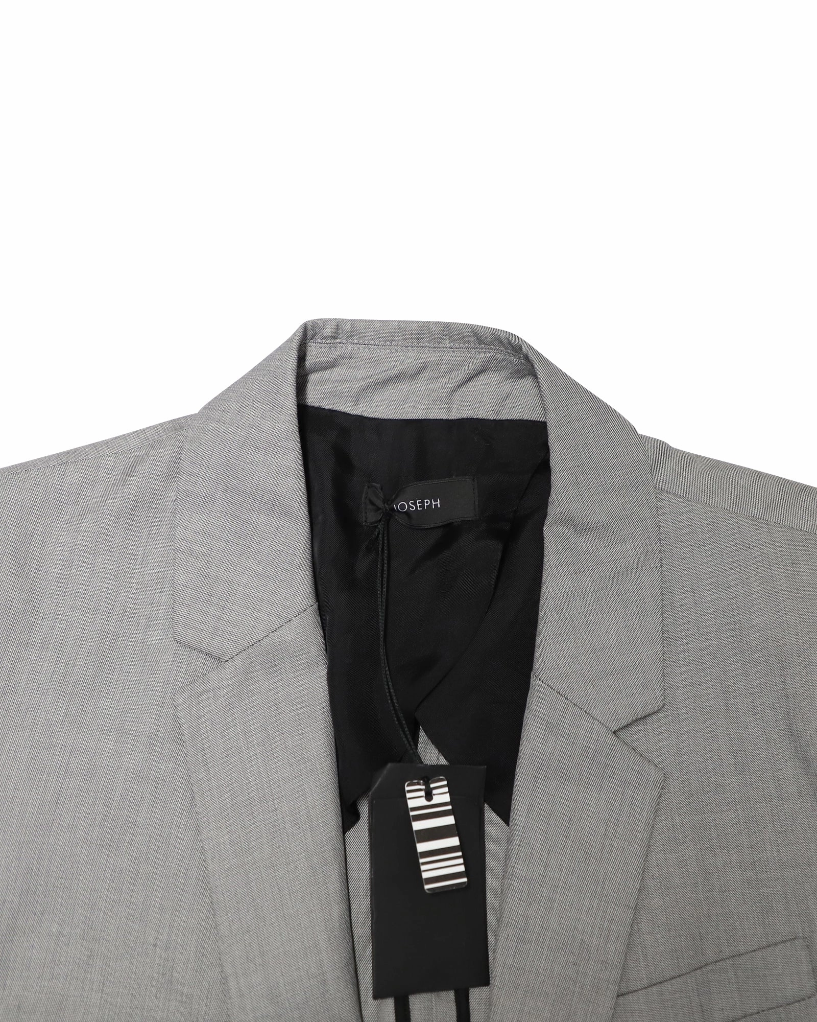 Joseph Single Breasted Blazer in Grey Cotton