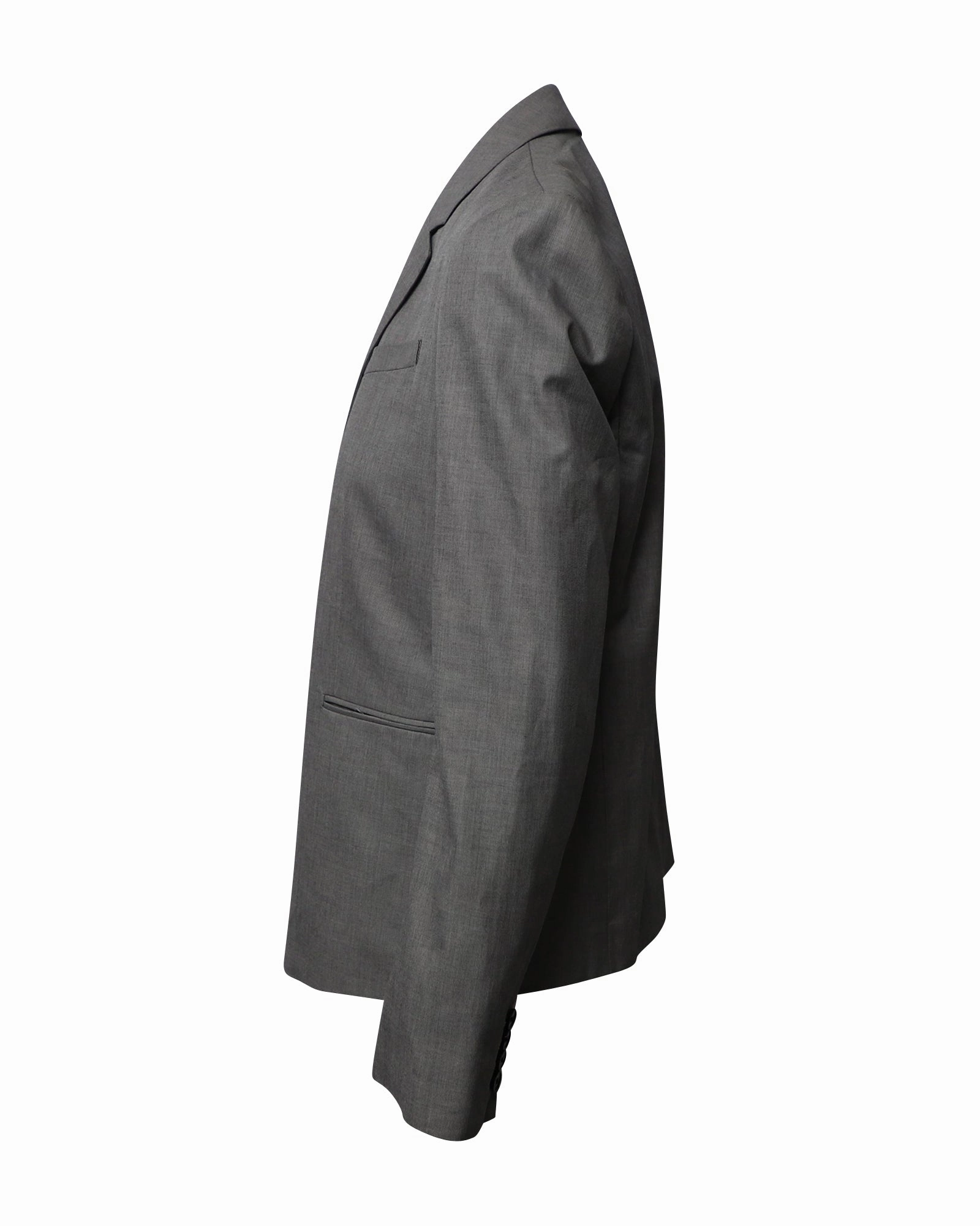 Joseph Single Breasted Blazer in Grey Cotton