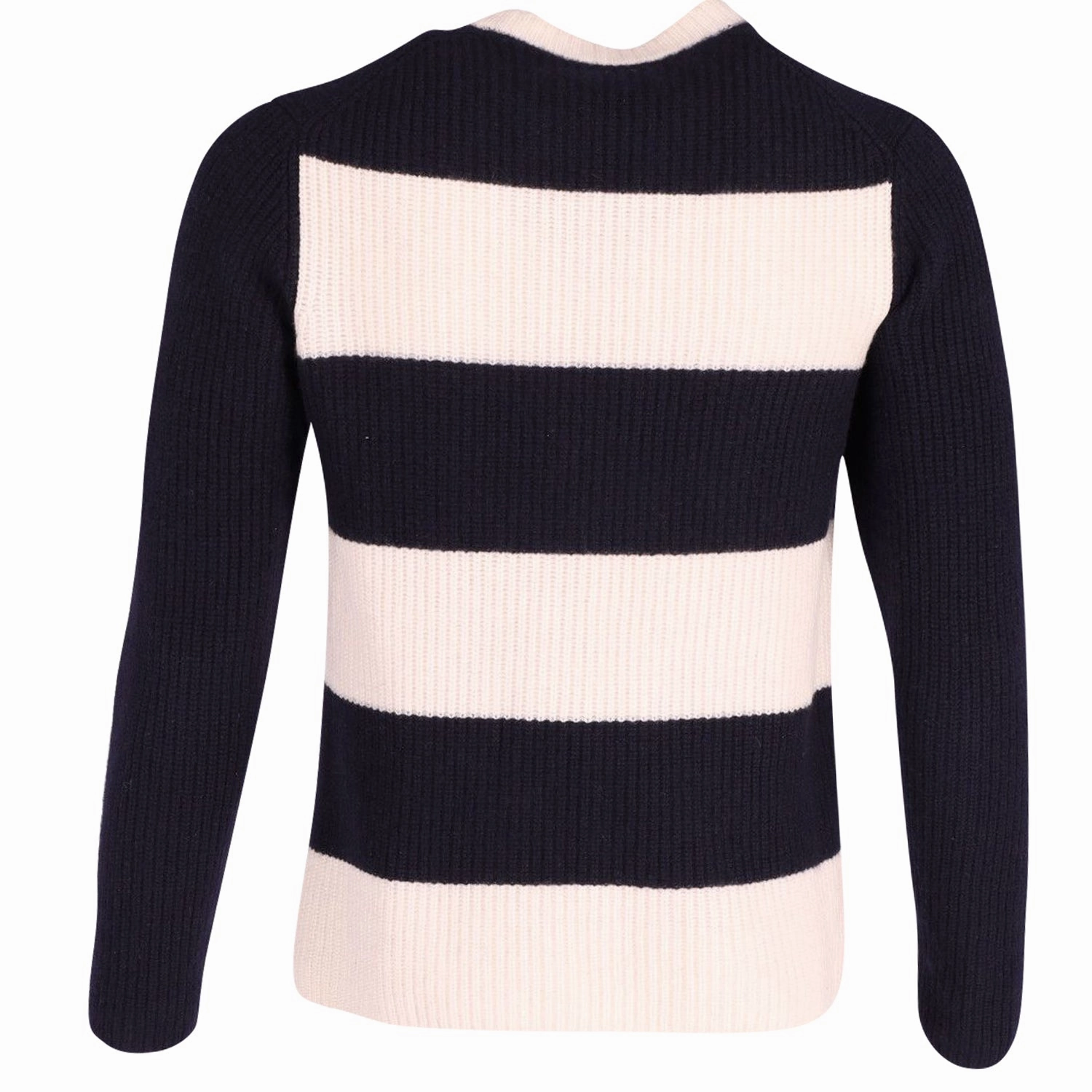 Joseph Striped Sweater in Navy Blue Cotton