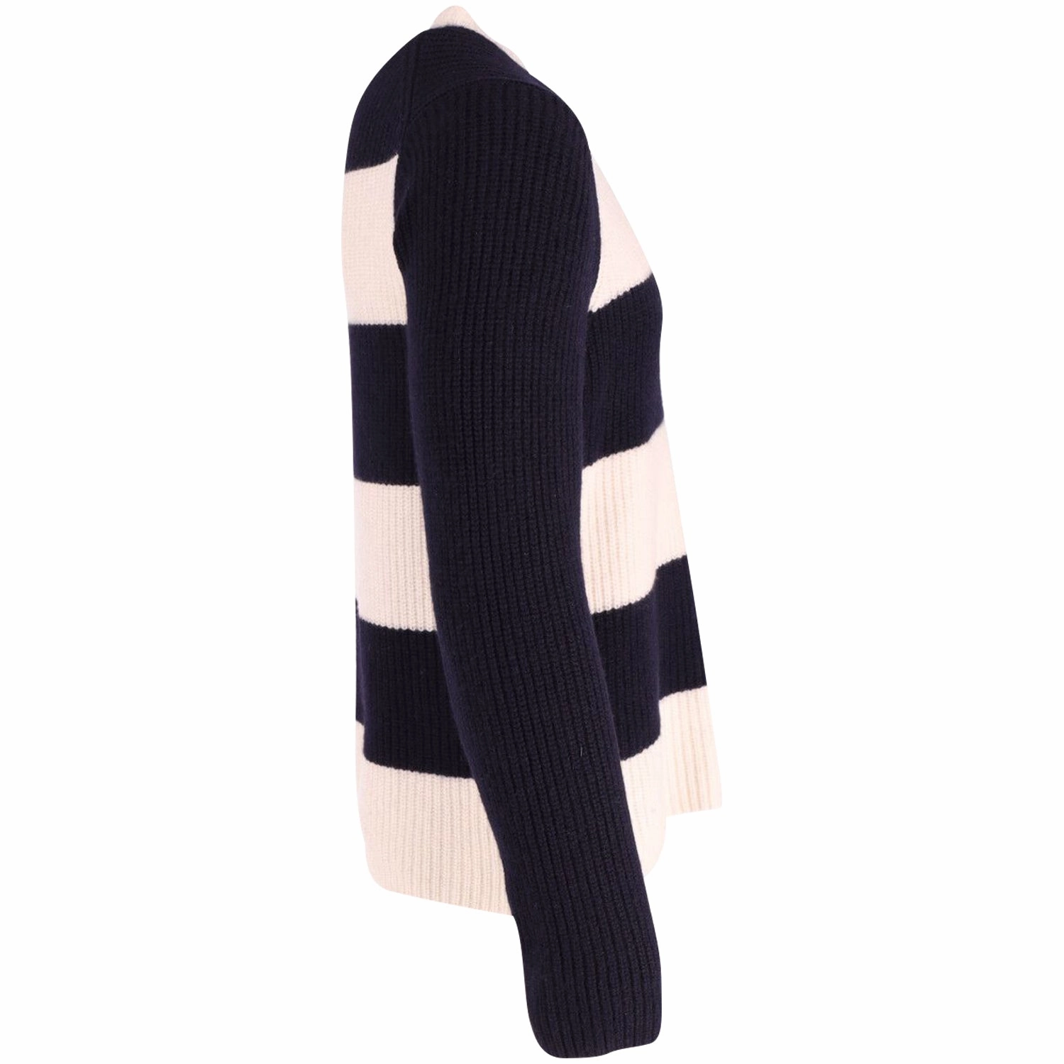 Joseph Striped Sweater in Navy Blue Cotton