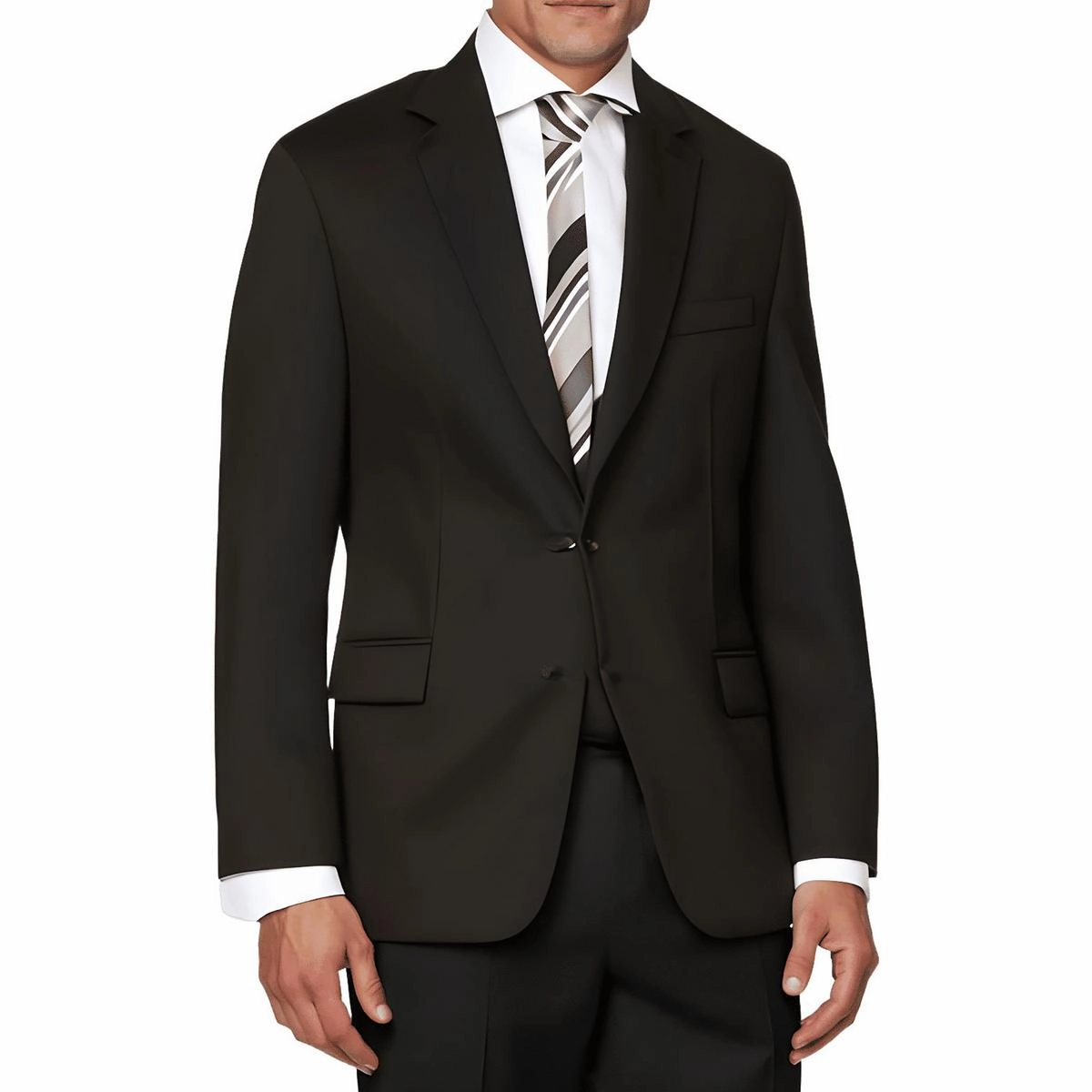 Juniors KRIS Mens Pocket Wool Two-Button Blazer