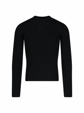 K-Zackary" Knit Top - Black designer sweaters outlet