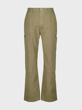 Khaki Green Loose-Fit Trousers With Numbers Motif Bottoms Mens - cheap mens shorts online