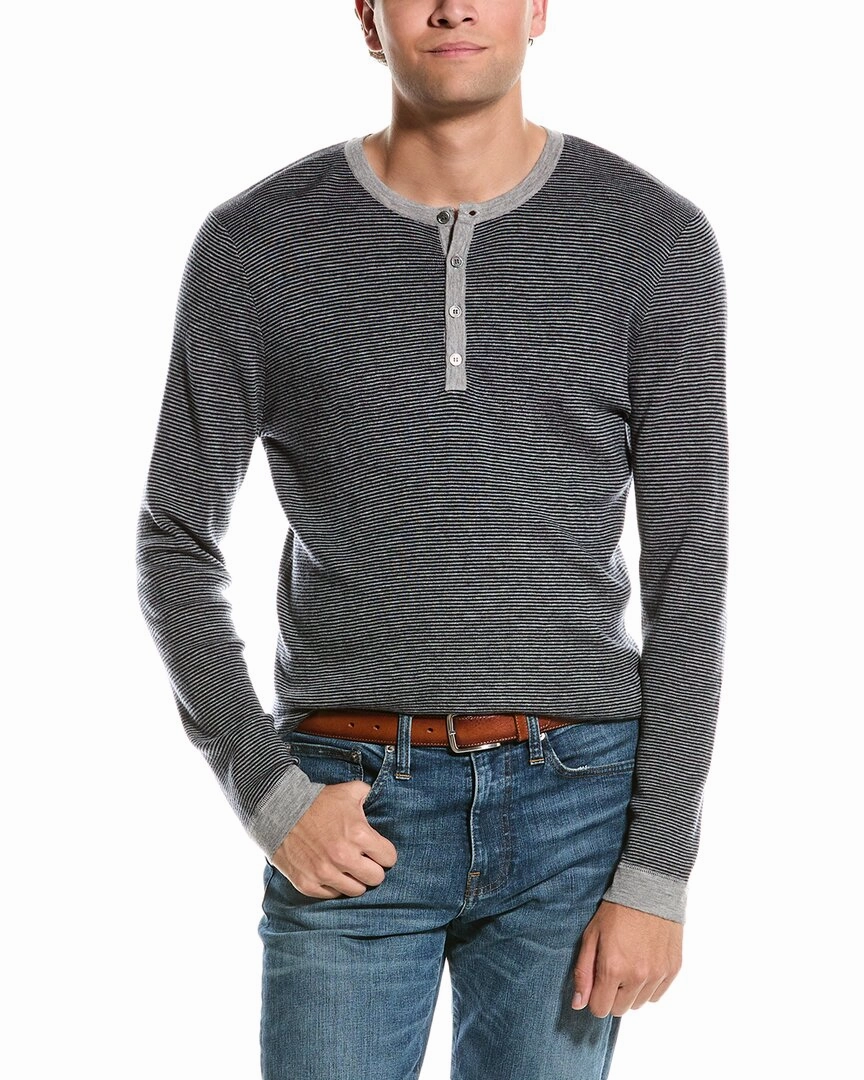 Kier   J Wool & Cashmere-Blend Henley chunky knit discount