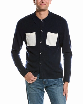 Kier   J Wool & Cashmere-Blend Overshirt chunky knit discount