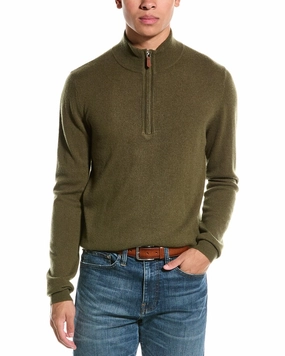 Kier J Wool & Cashmere-Blend 1/4-Zip Mock Sweater turtleneck sweaters sale
