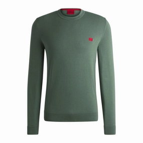 Knitted cotton sweater with red logo label turtleneck sweaters sale