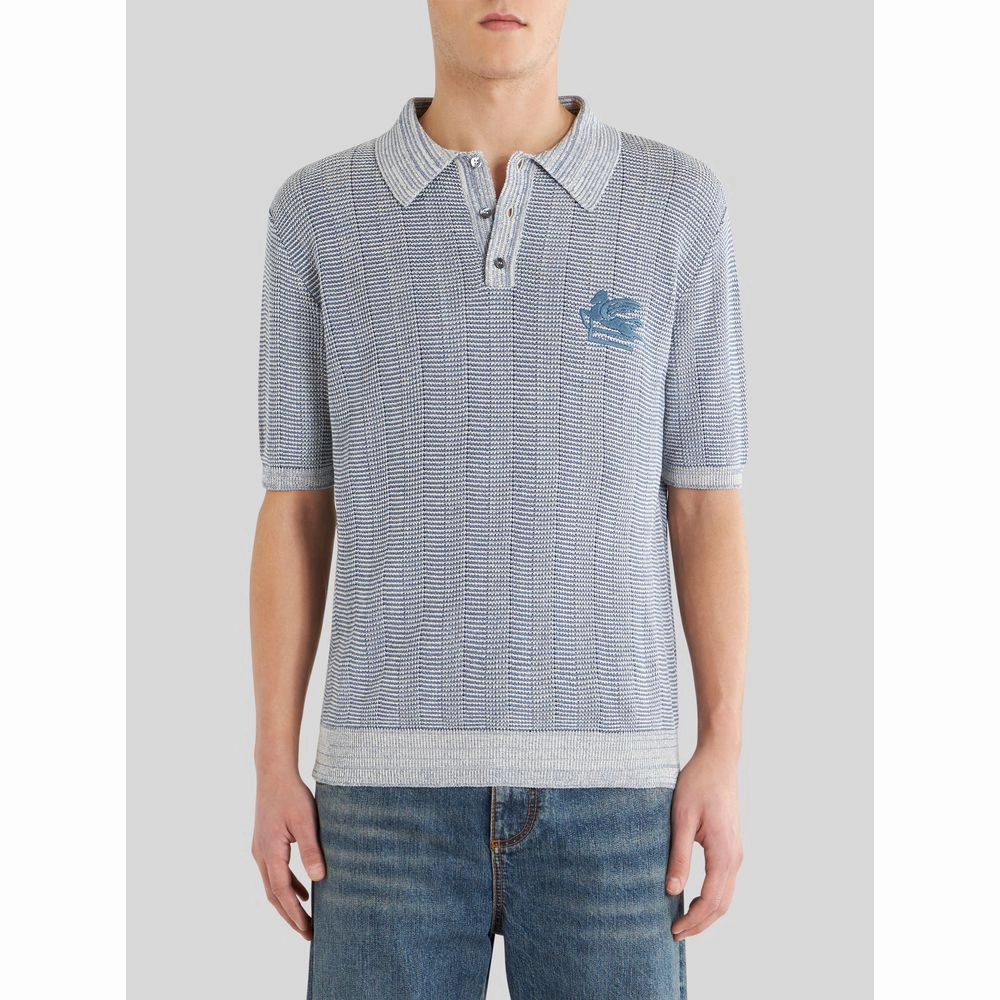 KNITTED POLO SHIRT WITH LOGO