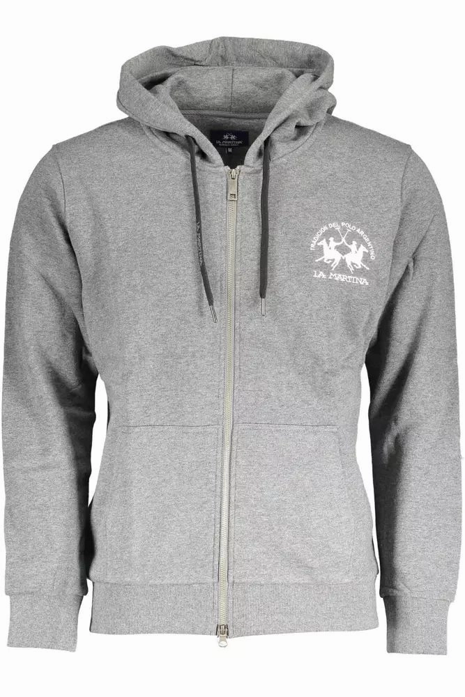 La Martina Chic  Hooded Sweatshirt with Embroidery Men's Detail knit sweaters cheap