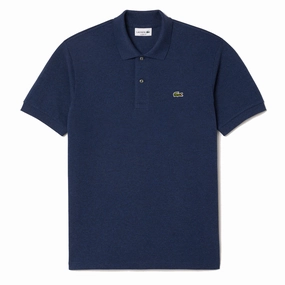 Lacoste Classic Fit L. 12. 12 Marl Polo Shirt Blue Chine mens t-shirts outlet