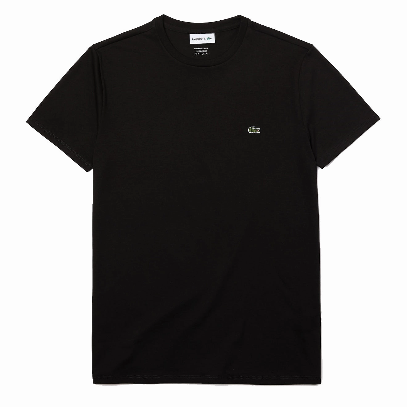 Lacoste Crew Neck Pima Cotton T-Shirt Black henley shirts online
