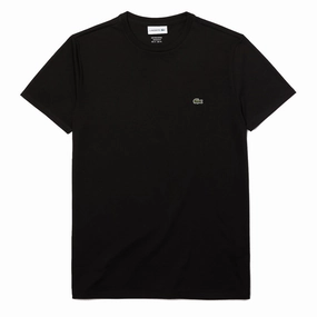 Lacoste Crew Neck Pima Cotton T-Shirt Black henley shirts online