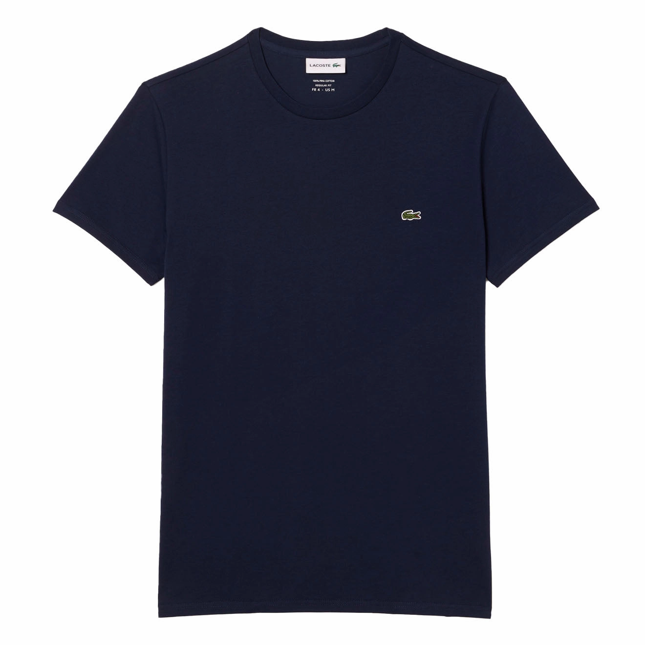 Lacoste Crew Neck Pima Cotton T-Shirt Navy Blue henley shirts online