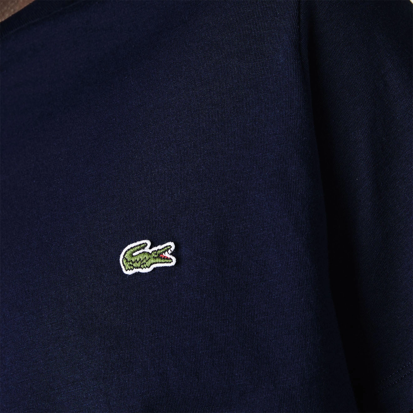 Lacoste Crew Neck Pima Cotton T-Shirt Navy Blue