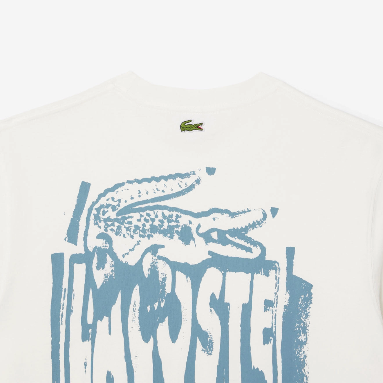Lacoste Crocodile Blur Graffiti S/S Tee Flour / Limestone