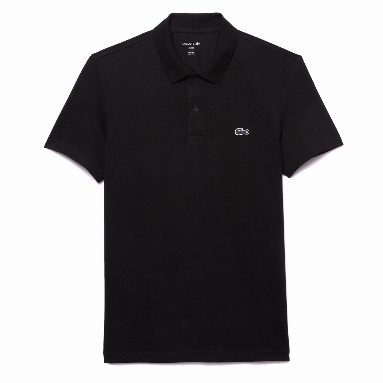 Lacoste Regular Fit Cotton Polo Shirt Black mens t-shirts outlet