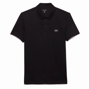 Lacoste Regular Fit Cotton Polo Shirt Black mens t-shirts outlet