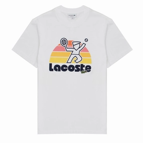 Lacoste Retro Tennis T-Shirt White henley shirts online