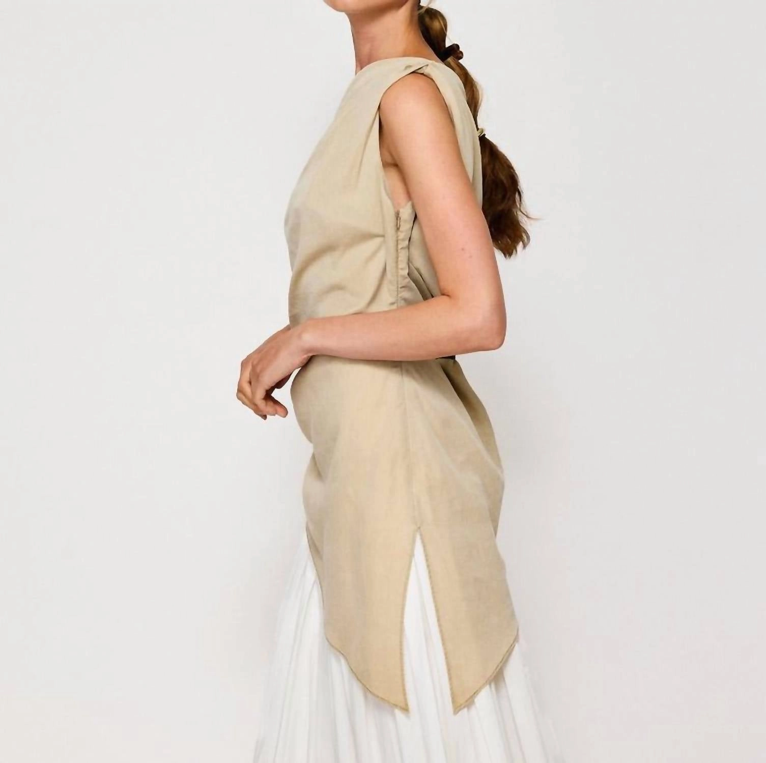 Laia Top Dress In Beige
