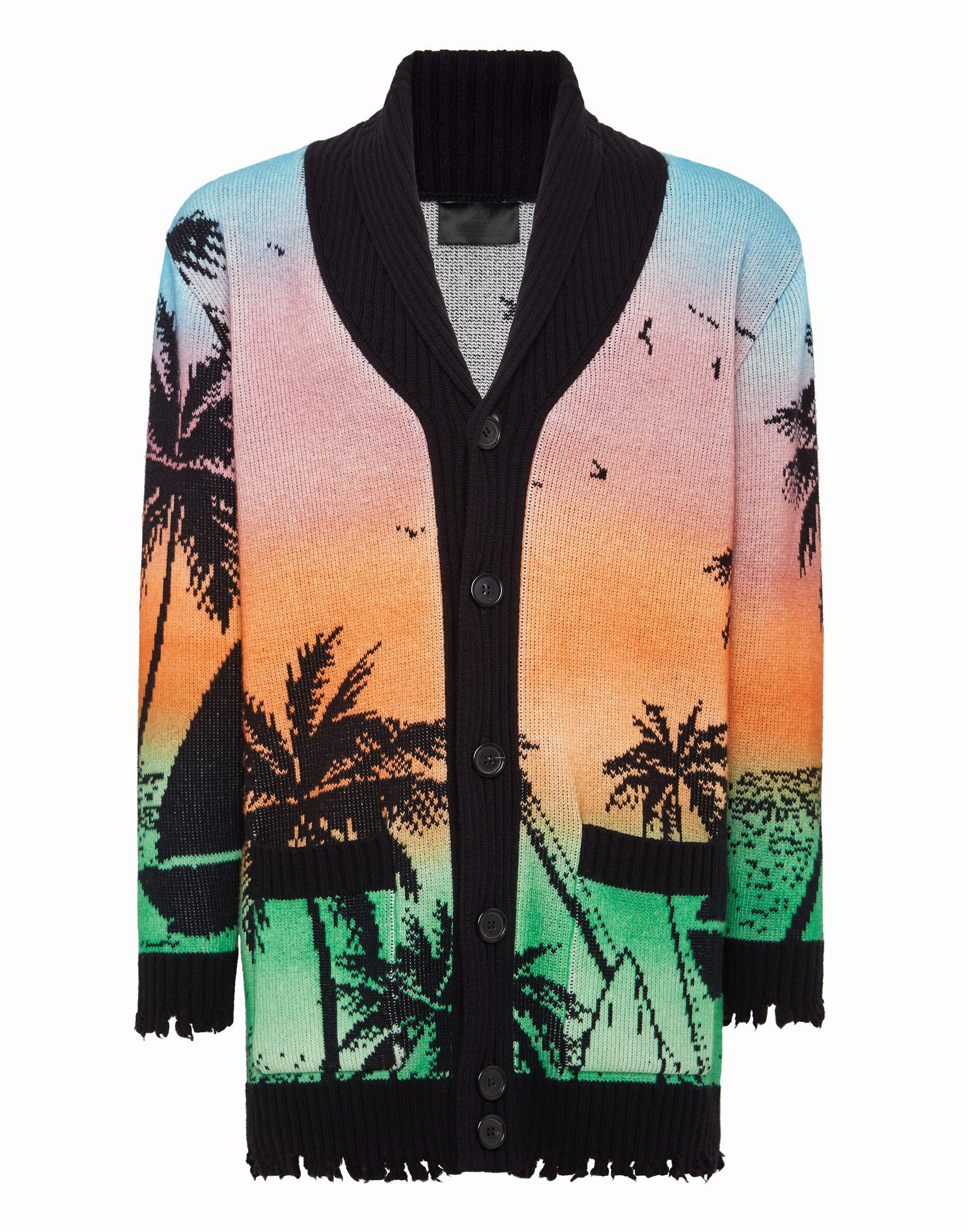 Lambswool Oversize Cardigan Hawaii chunky knit discount