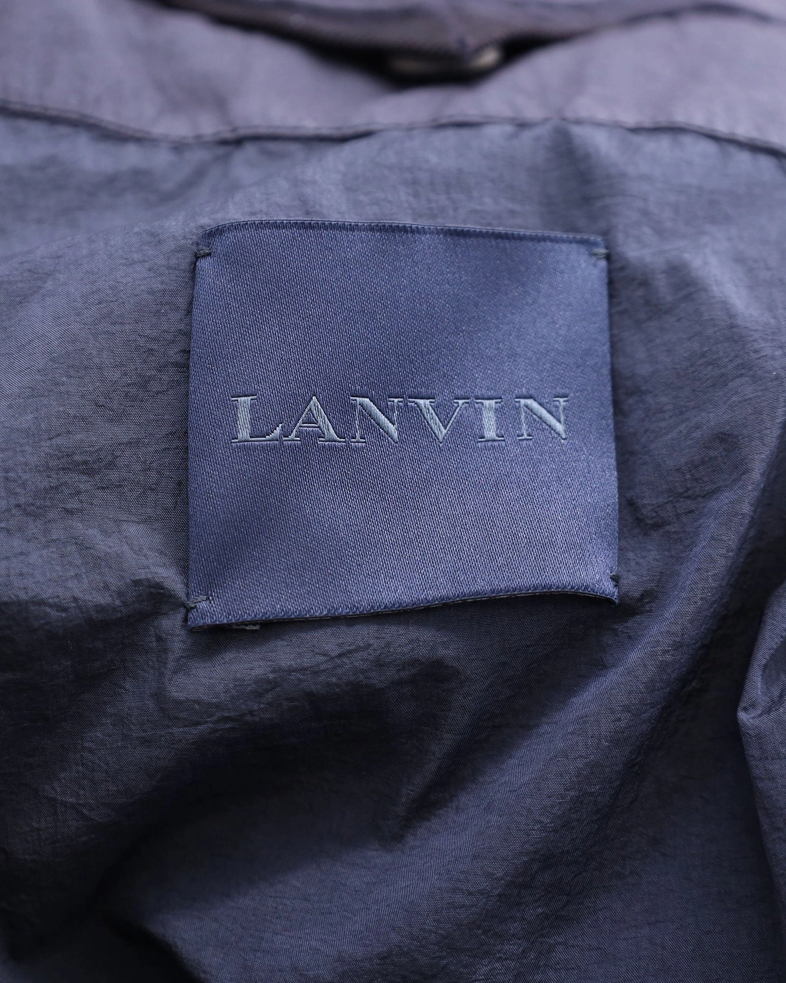 Lanvin Light Sport Coat in Navy Blue Cotton
