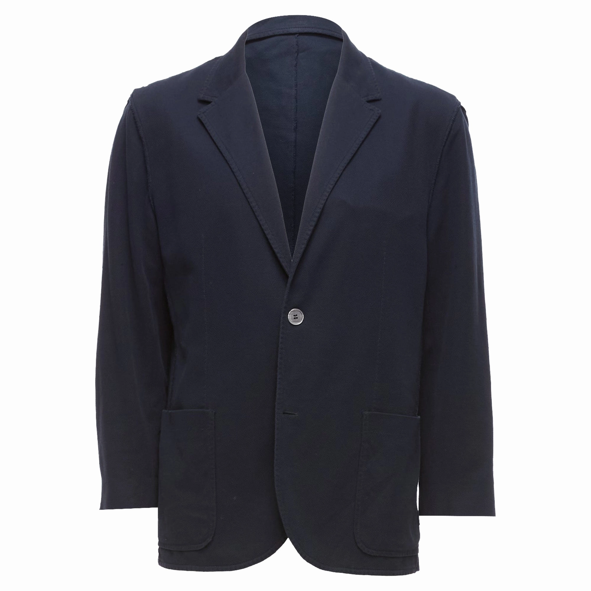 Lanvin Waffle Cotton Inside Out Seams Blazer Jacket