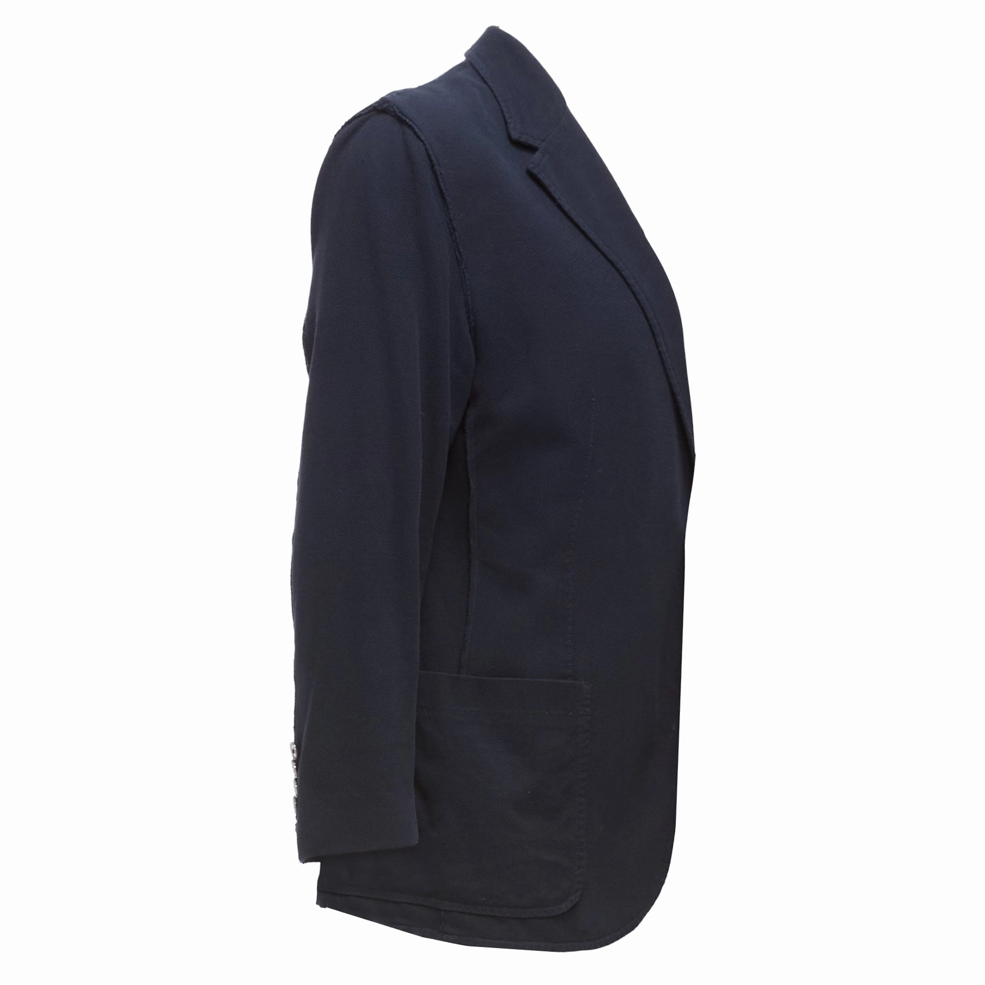 Lanvin Waffle Cotton Inside Out Seams Blazer Jacket