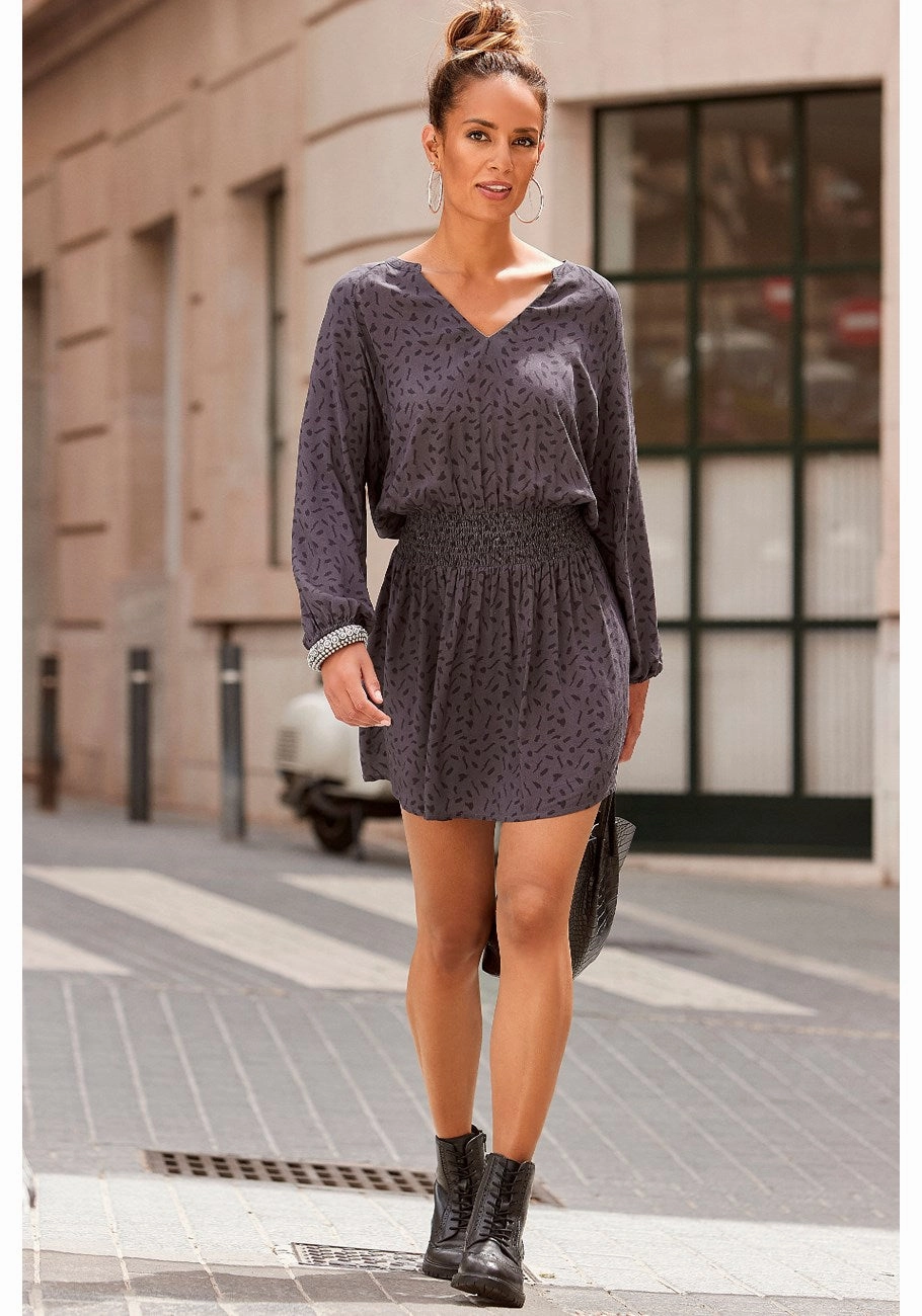 LASCANA Women's Animal Print Dress