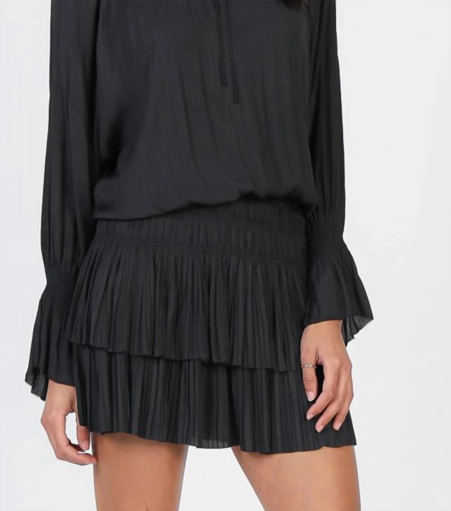 Laurel Jacquard Midi Dress In Black