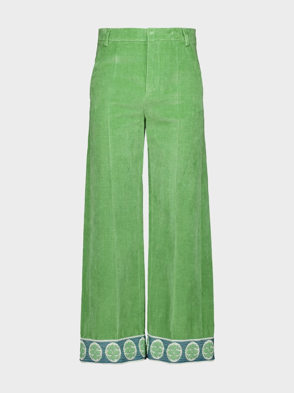 Laurel Velvet Trousers with Jacquard Hems Bottoms Mens - cheap mens shorts online