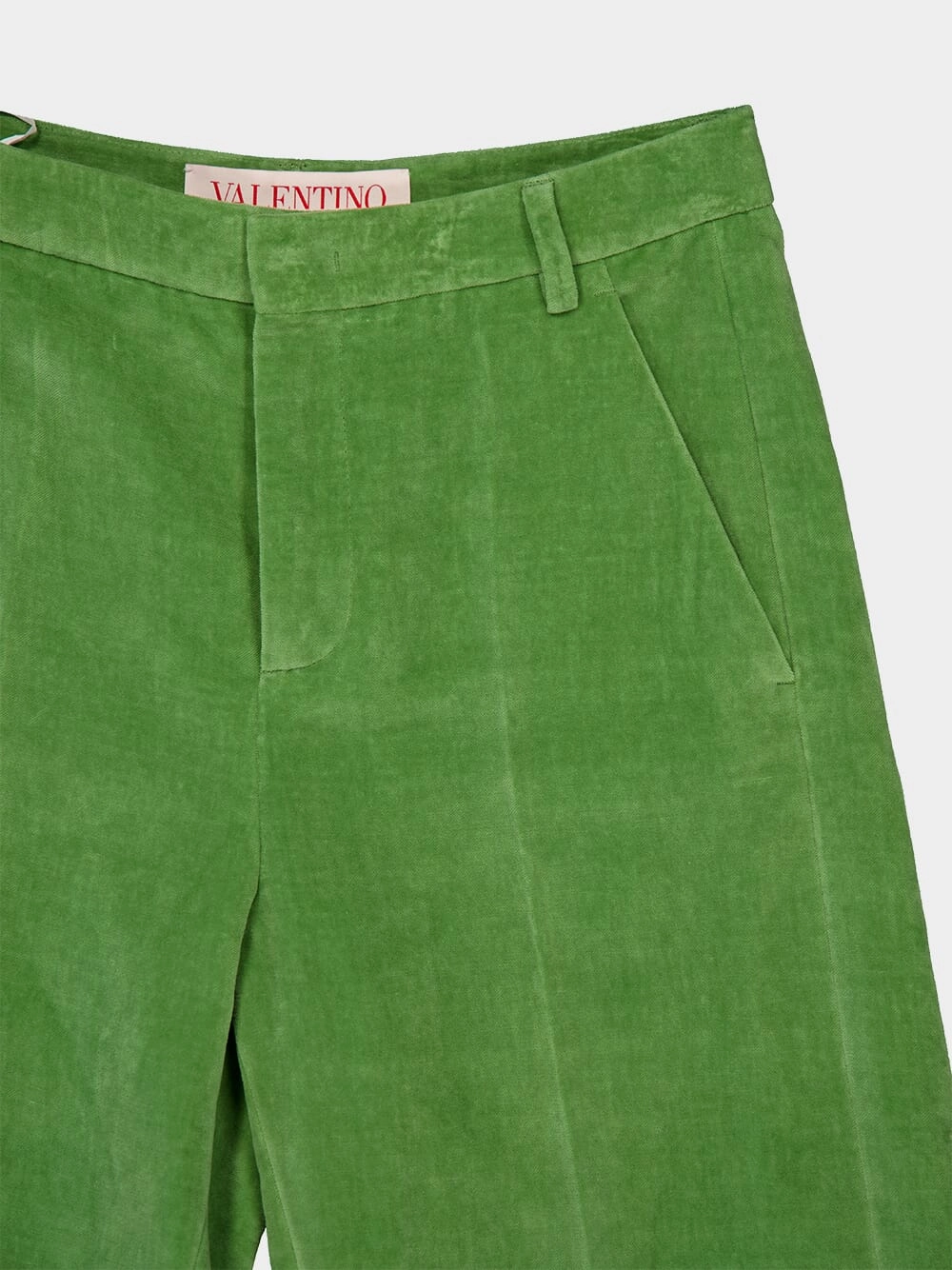 Laurel Velvet Trousers with Jacquard Hems