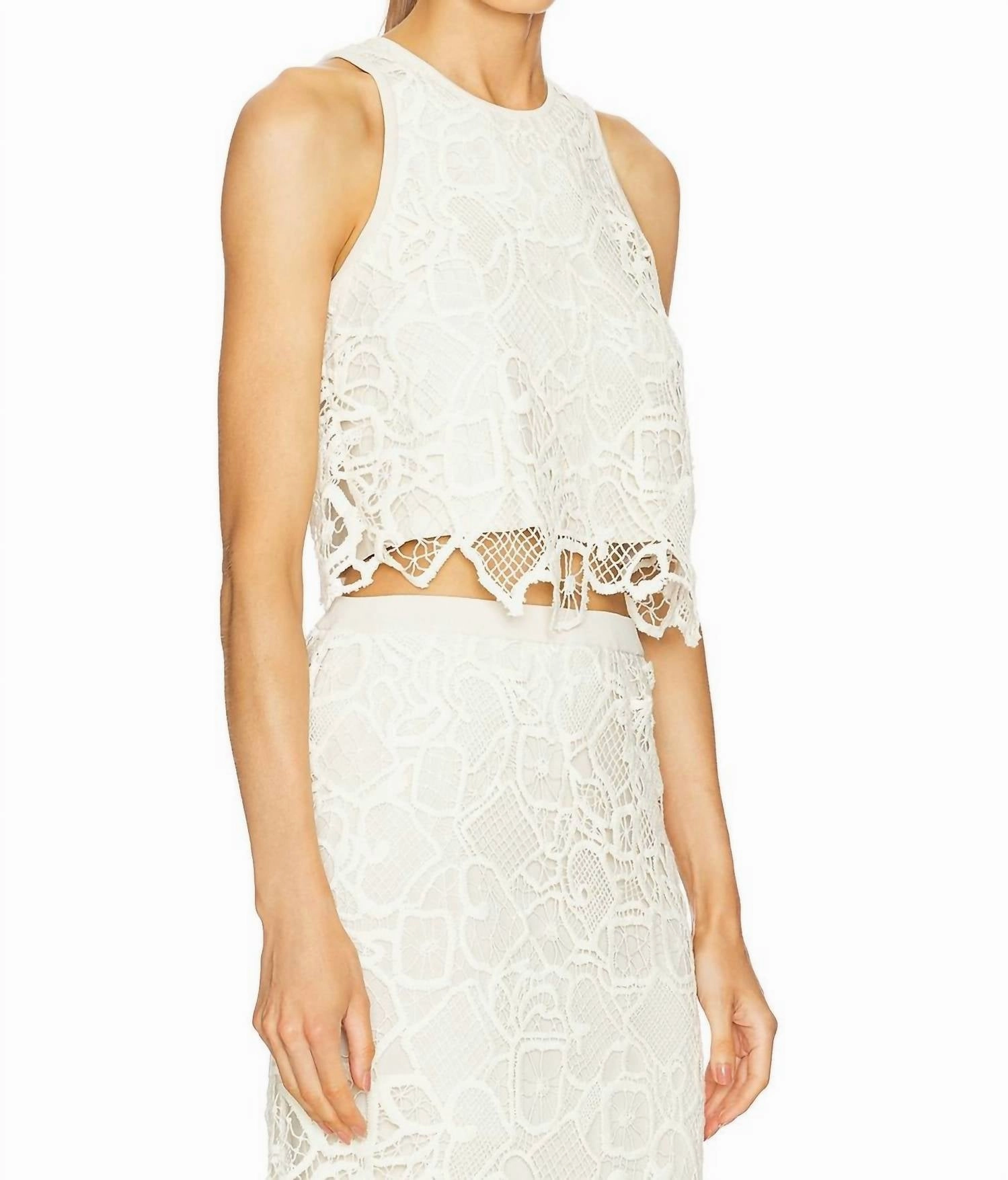 Lena Tank Top In Warm White