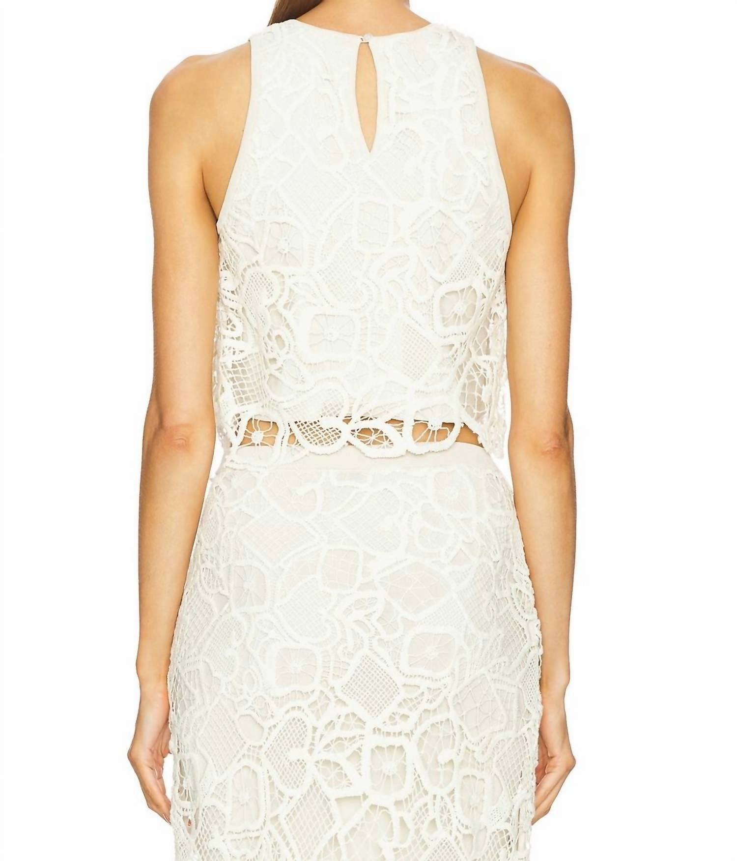 Lena Tank Top In Warm White