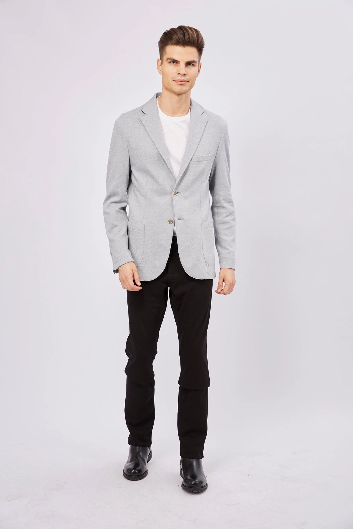 Leo Baby Blue Knit Sportcoat
