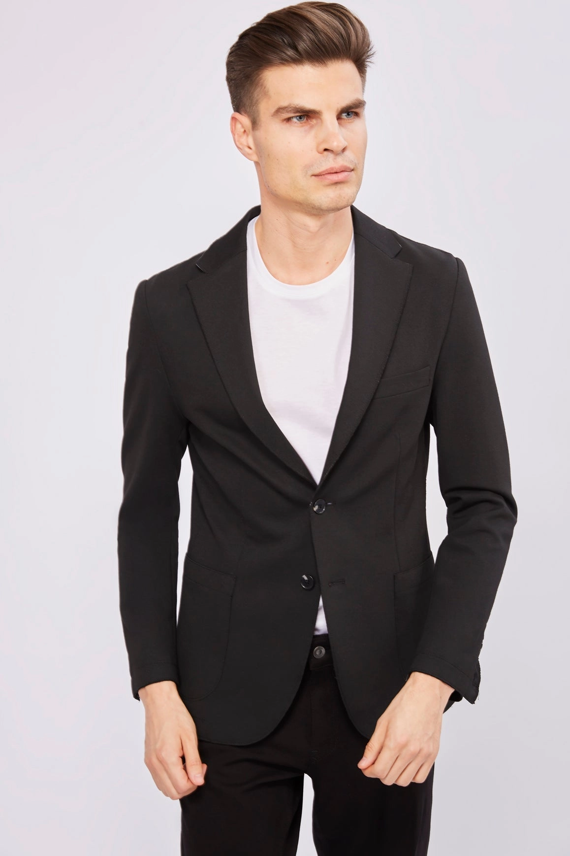 Leo Black Knit Sportcoat