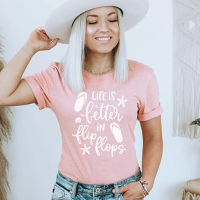 Life Is Better In Flip Flops T-Shirt Holiday Collection - holiday outfits clearance