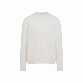 Light Beige Cashmere Crewneck Pullover designer sweaters outlet