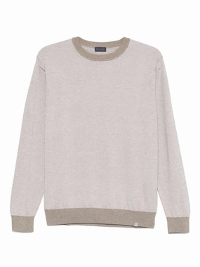Light Beige Crew Neck Sweater designer sweaters outlet