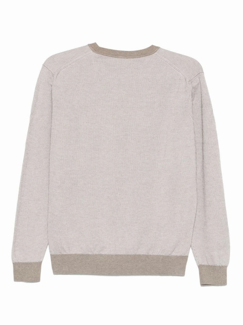 Light Beige Crew Neck Sweater