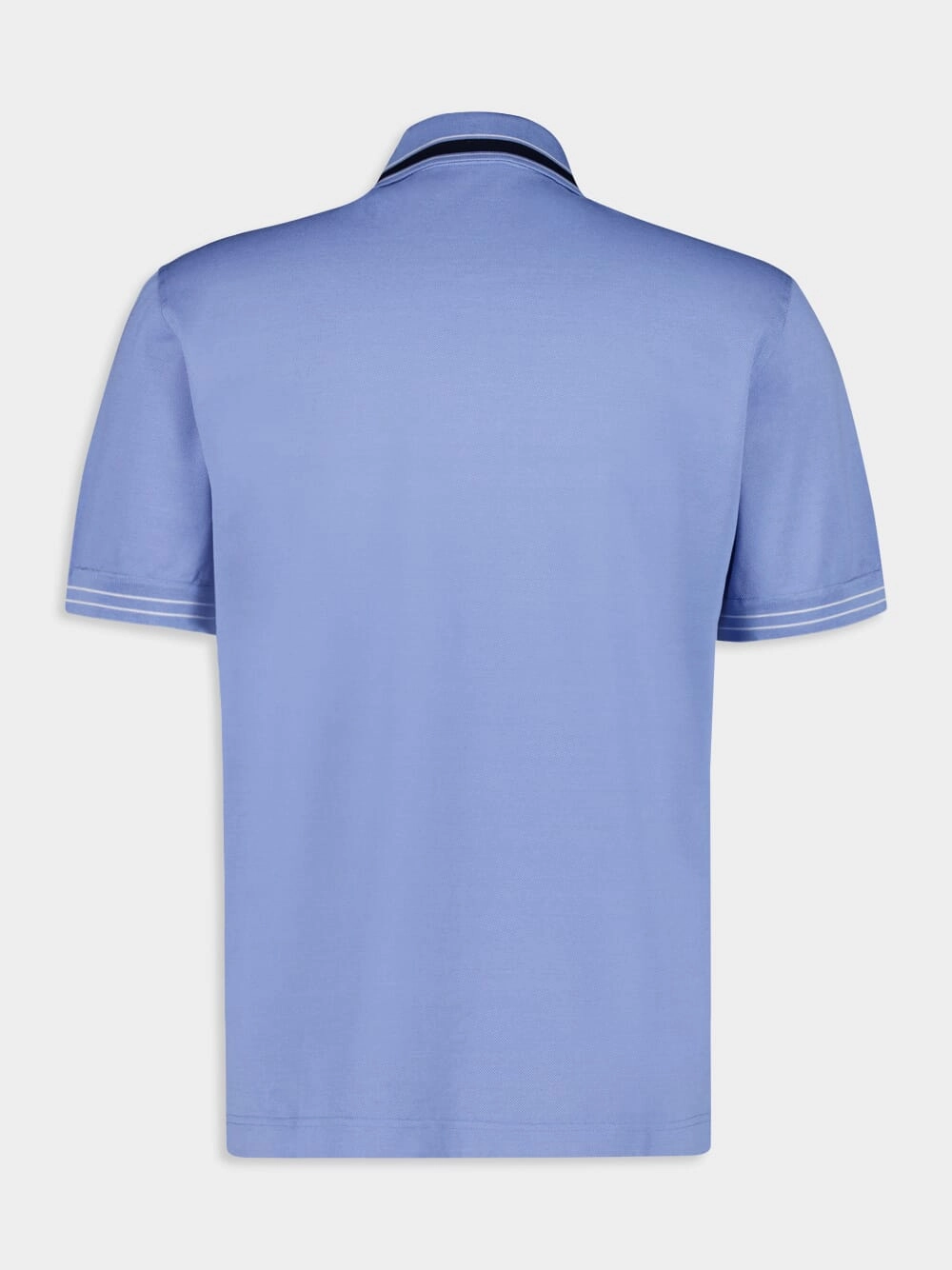 Light Blue Cotton Piqu Polo Shirt