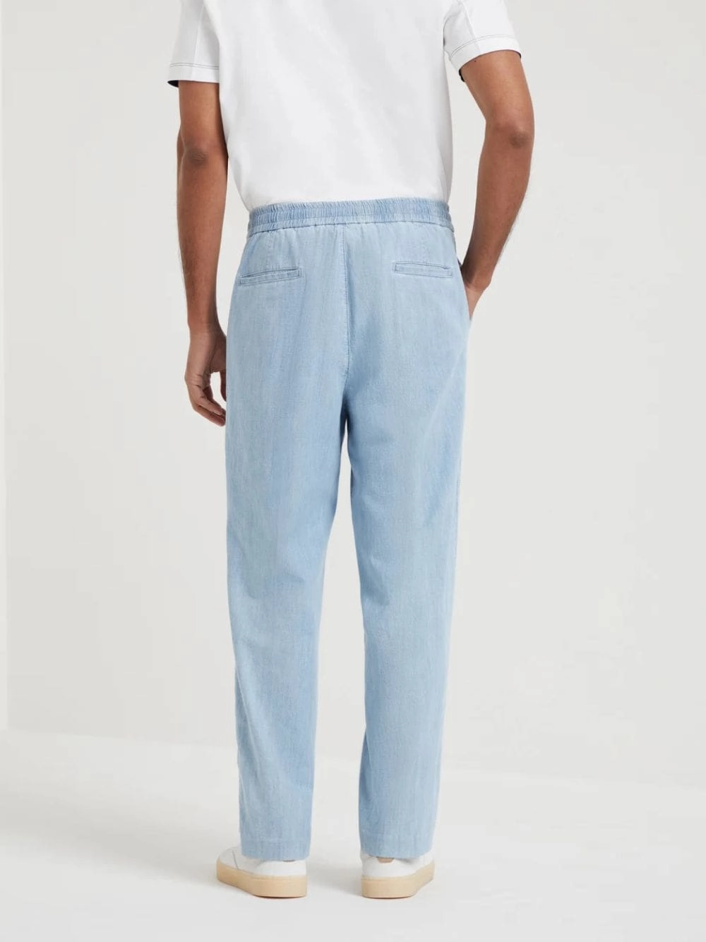 Light Blue Leisure Fit Trousers